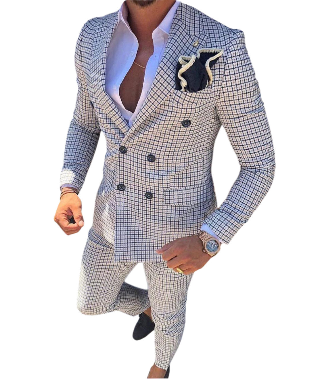 Men's Suit Two Piece Slim Business Style