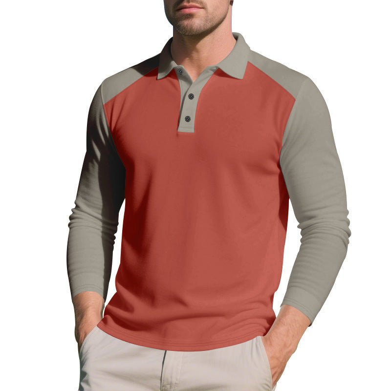 Golf Lapel Long-Sleeve Bottoming Shirt