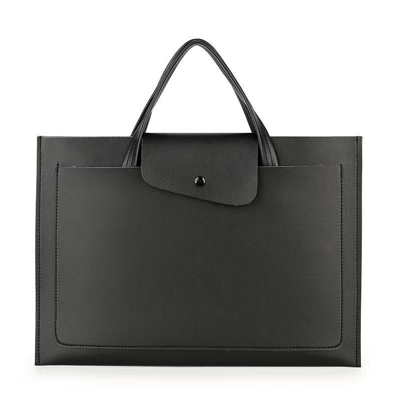 Business Leisure Laptop Bag PU with Plush Lining 36x25cm