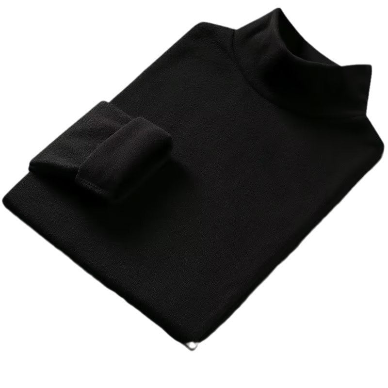 Double-sided Dralon Semi-high Collar Warm Men's Undershirt