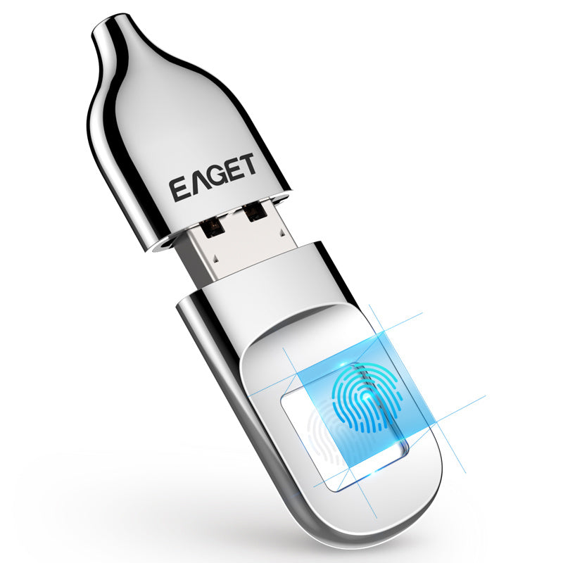 محرك أقراص فلاش USB معدني مشفر ببصمة الإصبع 32 جيجابايت 64 جيجابايت USB 2.0