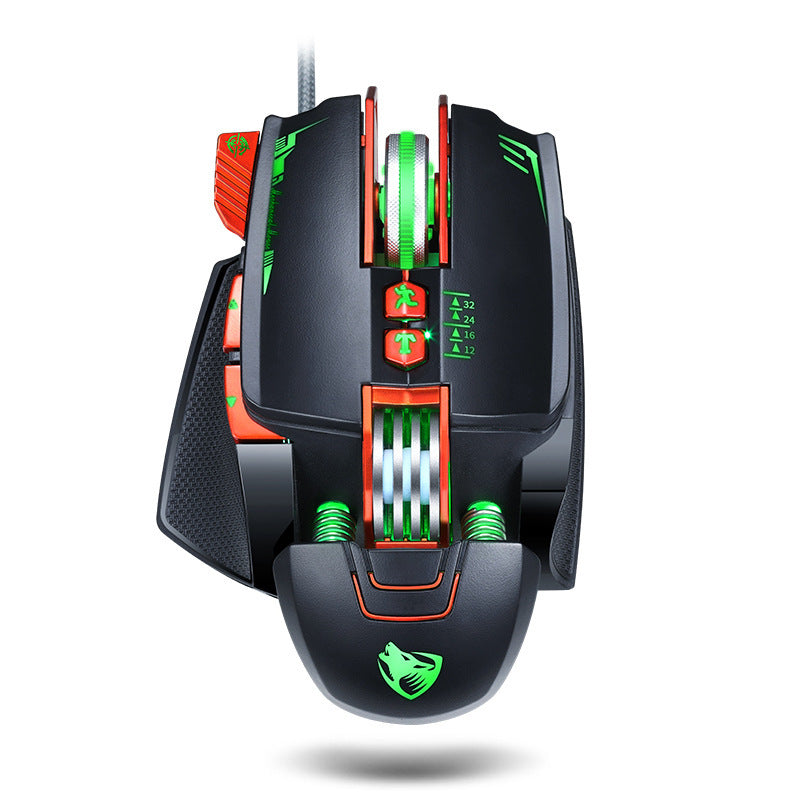 Thunder Wolf V9 Wired Gaming Mouse 2500DPI Ergonomic USB Desktop