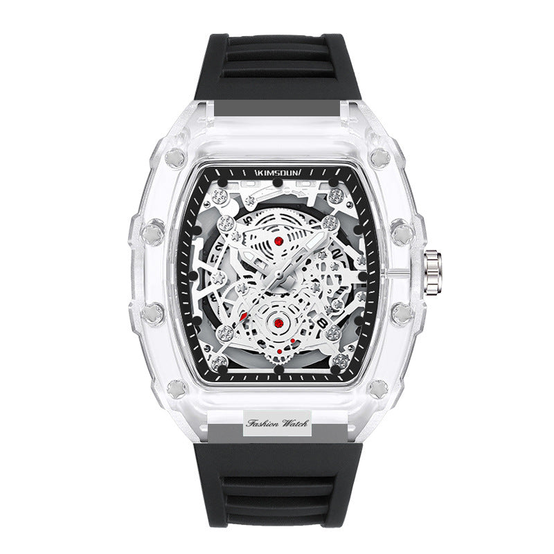Fashionable Transparent Men’s Waterproof Quartz Watches