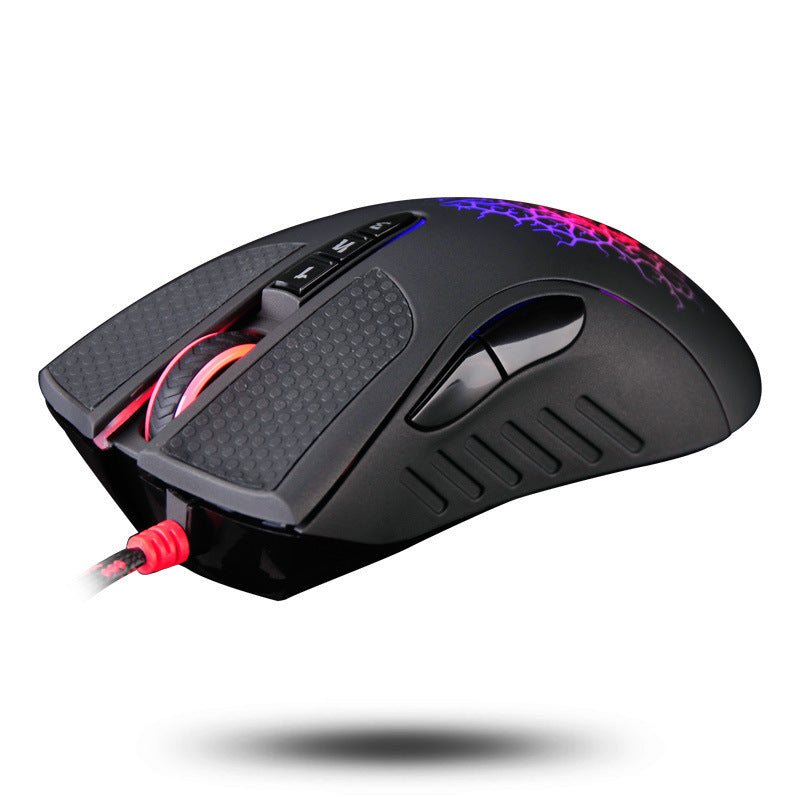 Blood Hand Optical Micro-Motion Mouse 4000DPI Wired USB Black