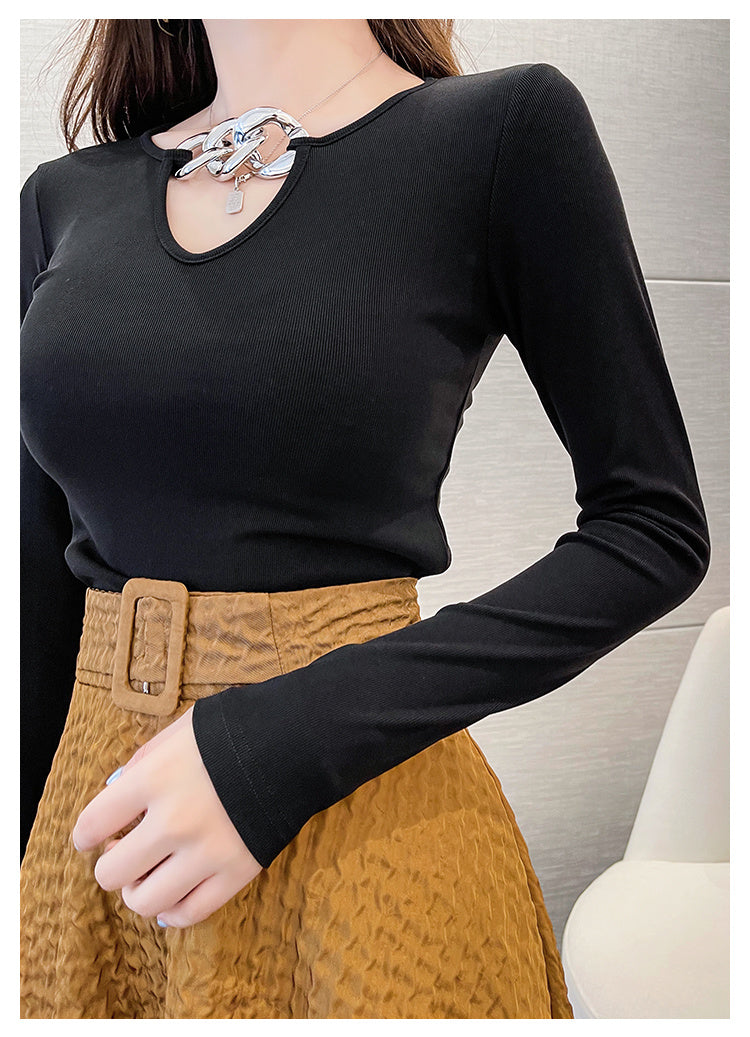 Two-piece Set Of Bottoming Shirt And Skirt Net Red