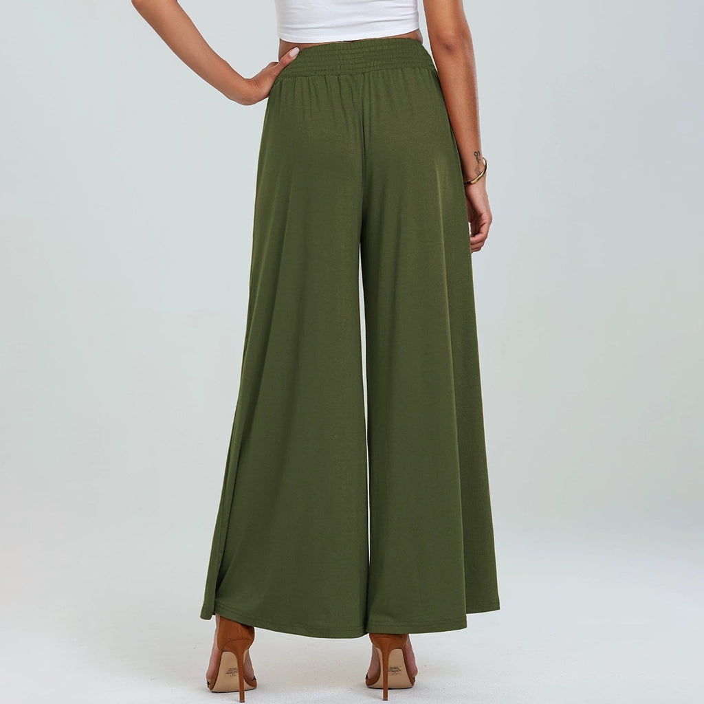 Pantalon de sport ample à taille haute et coupe large pour femme, liftant les hanches