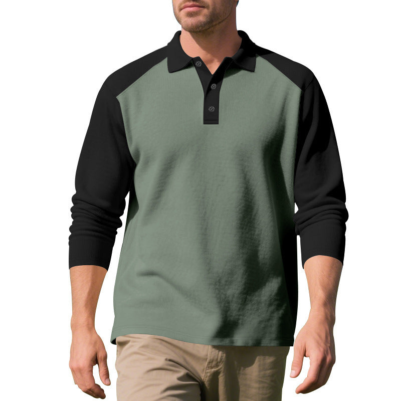 Golf Lapel Long-Sleeve Bottoming Shirt