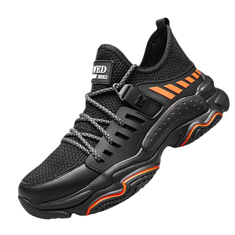 Flying Woven Steel Toe Safety Protection Shoes