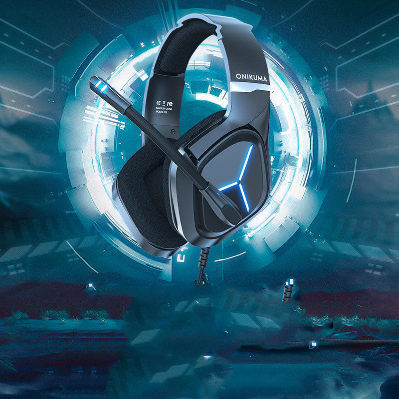 Black Head Mounted Gaming Headset for PS4 with 3.5mm Plug
