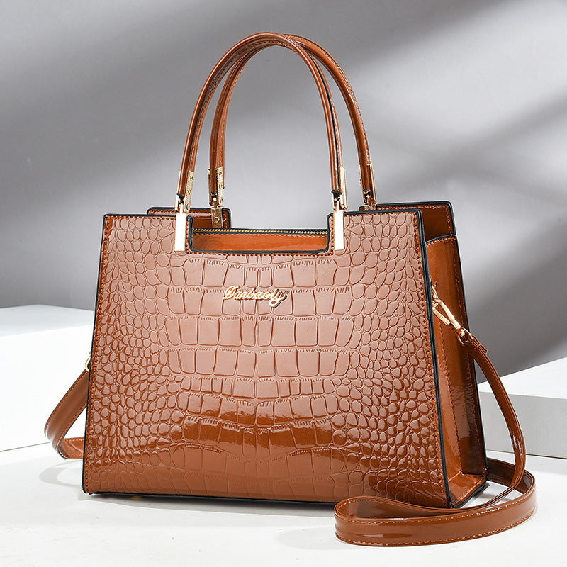 Women's Patent Leather Shoulder Bag in Multiple Colors