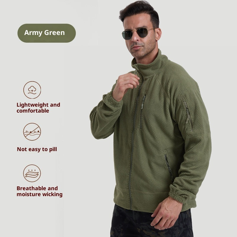 Men's Shell Jacket Cycling Coat Polar Fleece Solid Colors S-3XL