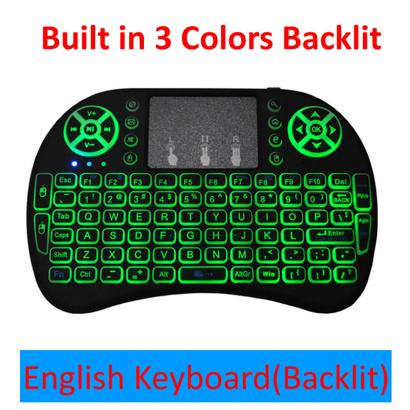 Wireless Mini 2.4G Keyboard with Large Touchpad and Dual Mouse Buttons