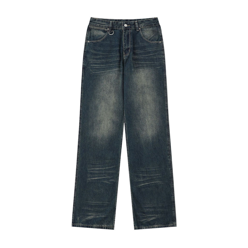 Distressed High Street American Blue Jeans