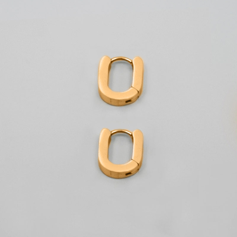 Hip Hop Street Ear Studs Men Hiphop Geometric Earrings