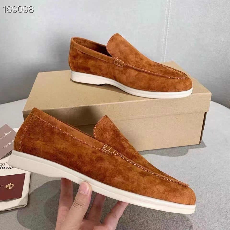 Mocassins d'été décontractés pour hommes Chaussures plates à enfiler pour la conduite