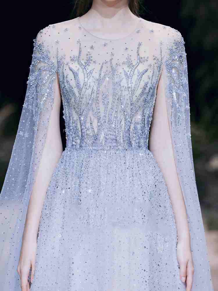 High-End Light Luxury Engagement Evening Dress for Wedding Banquet Women