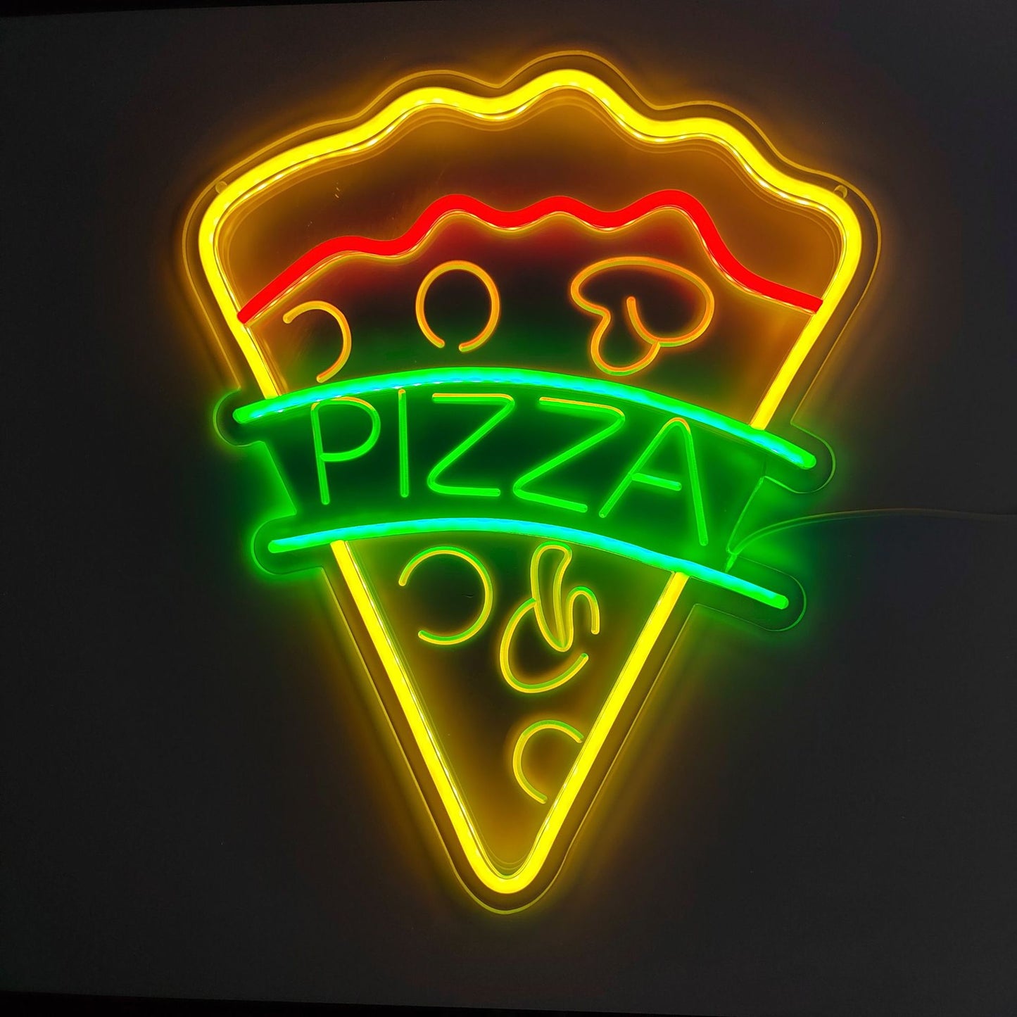 Enseigne néon LED Hamburger Pizza
