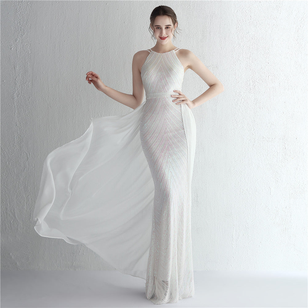 Jupe en mousseline blanche avec paillettes florales pour travaux manuels et vêtements