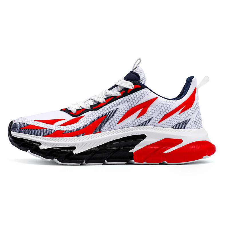 Men's Korean Style Breathable Mesh Lace-Up Shoes Flat Heel
