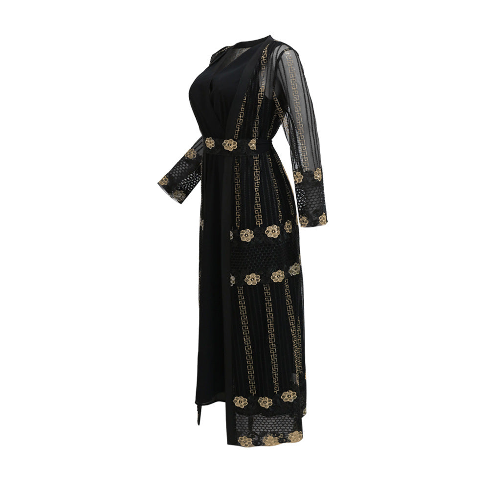 Abaya Style Dress Kraft Tan Dress
