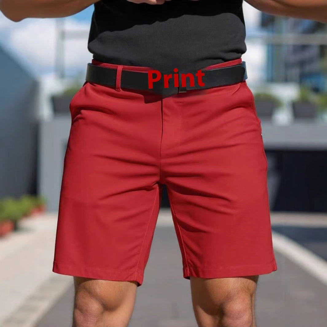 Shorts courts de sport et business de couleur unie pour hommes
