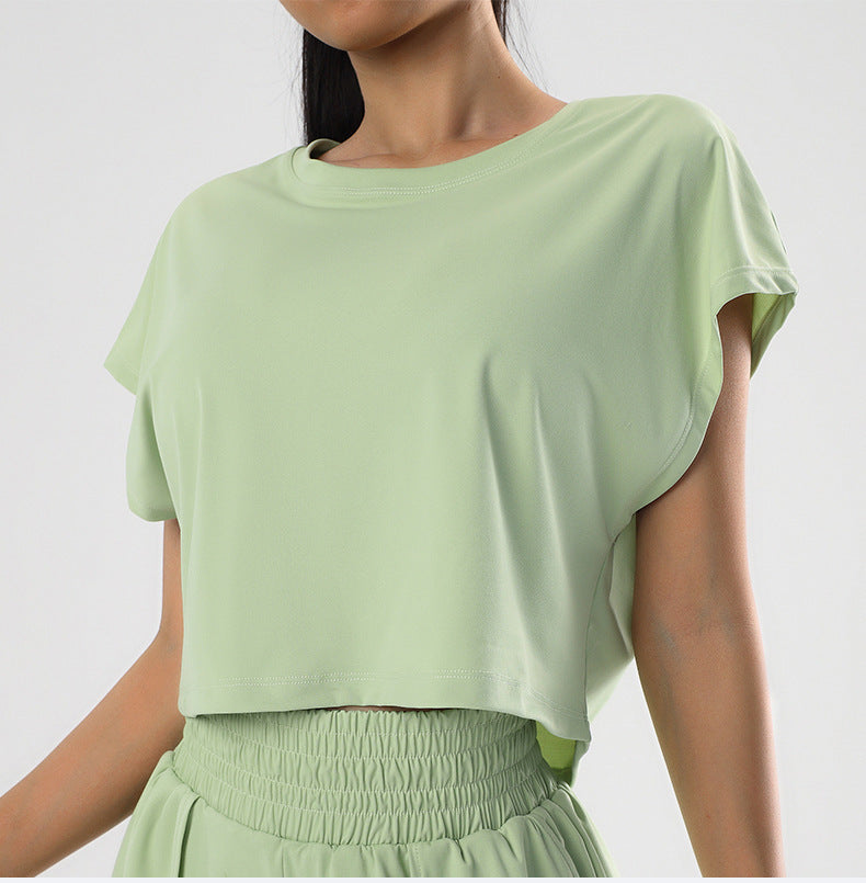 T-shirt fin minimaliste à séchage rapide pour femme