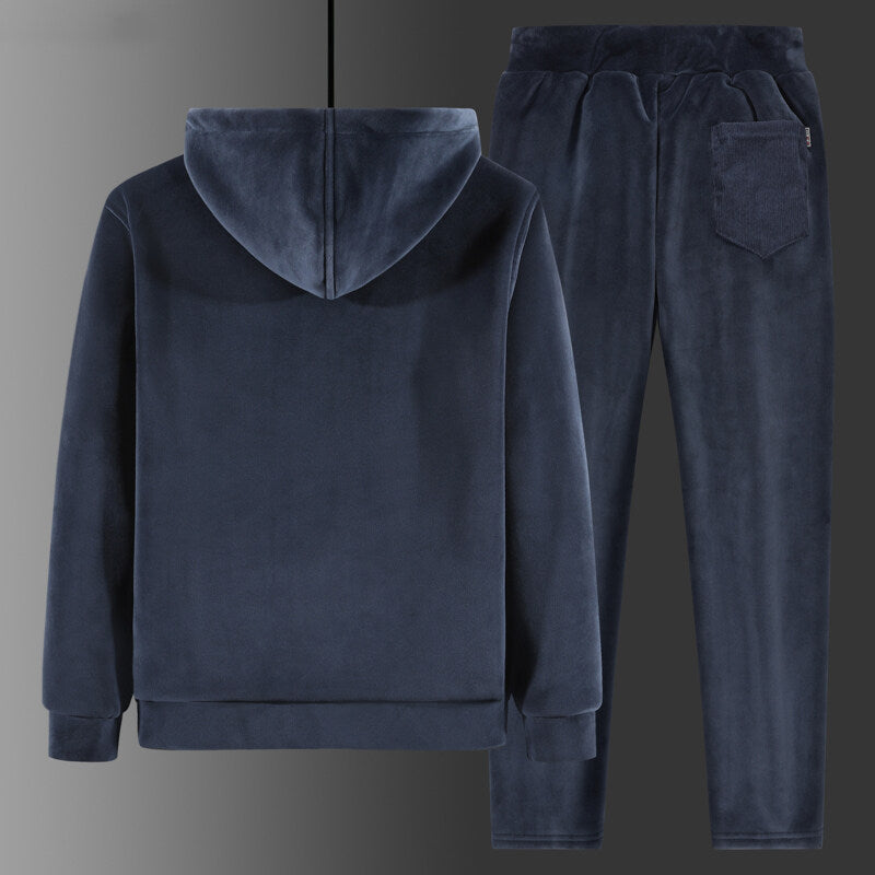 Casual Youth Large Two-Piece Hooded Winter Suit