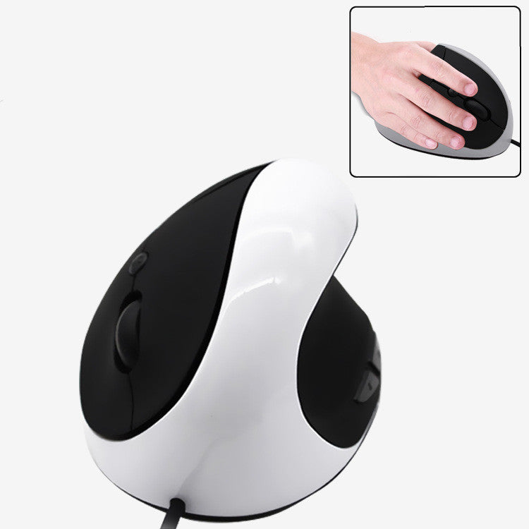 Ergonomic Vertical Wired Mouse with 6 Buttons and Adjustable DPI