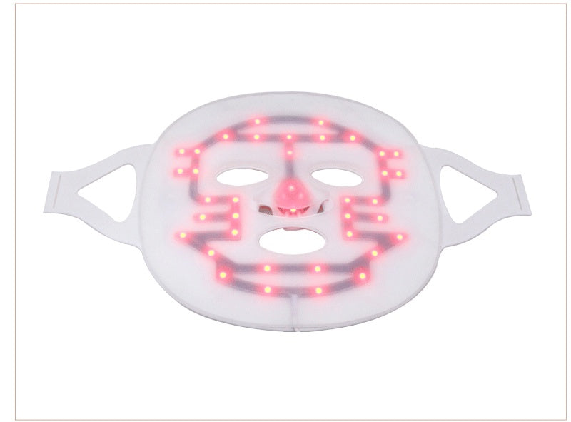 Silicone LED Photon Beauty Mask for Acne Treatment with Red & Blue Light Therapy
