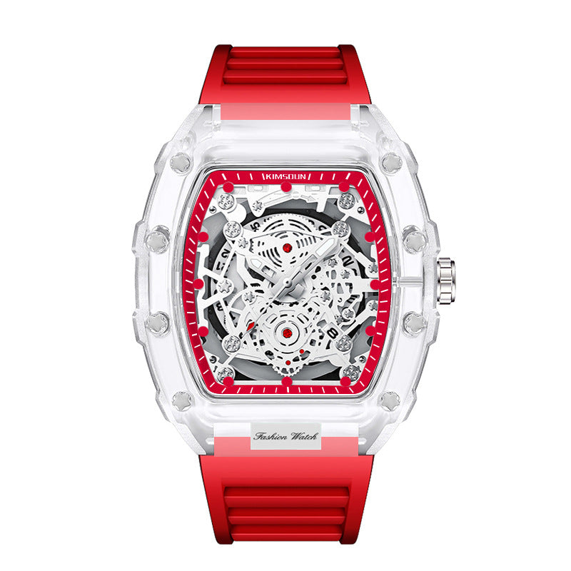 Fashionable Transparent Men’s Waterproof Quartz Watches