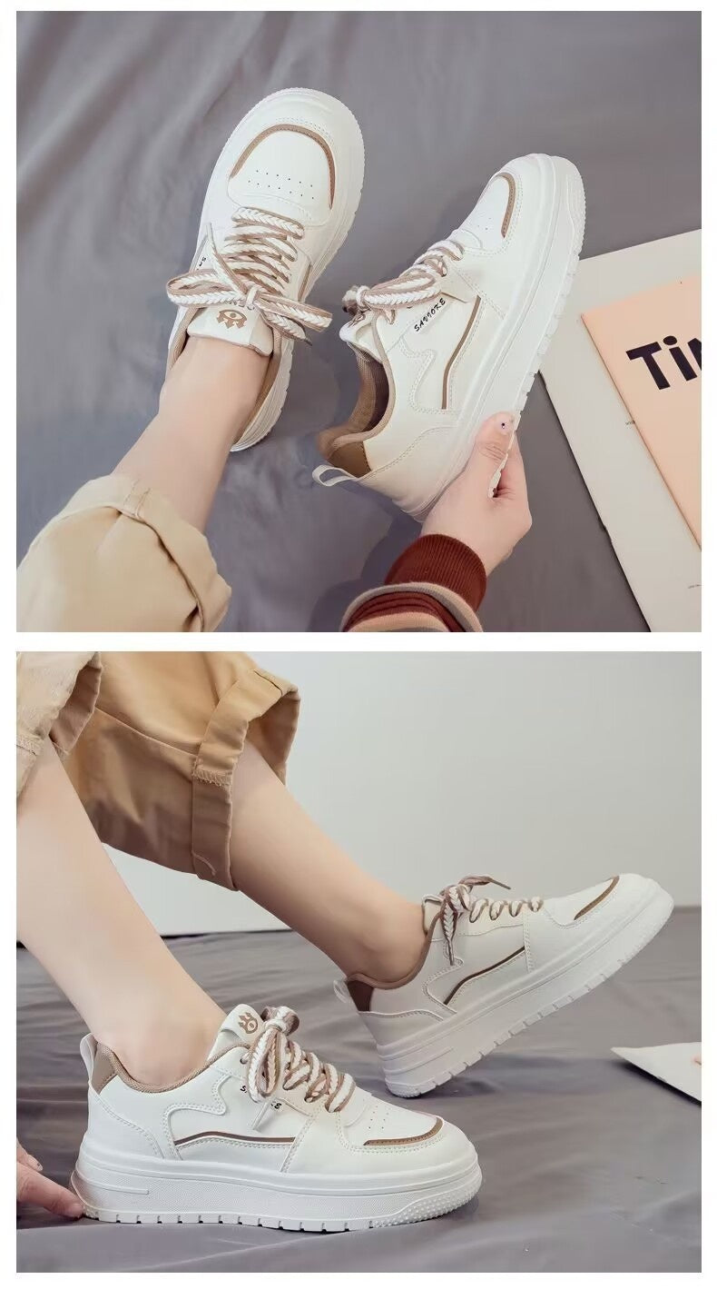 Platform White Running Sneakers Casual All-Match Leisure Shoes