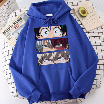 Sweat à Capuche Ample Unisexe pour Couple Automne Hiver