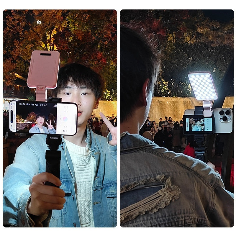 Écran d'affichage miroir selfie pour téléphone portable avec clip magnétique