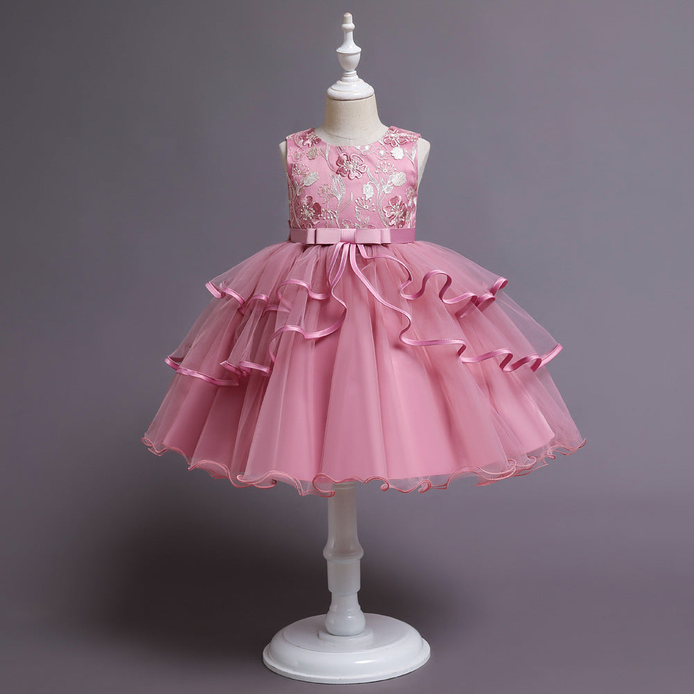 Personalized Girls' Short Princess Dress in Multiple Colors