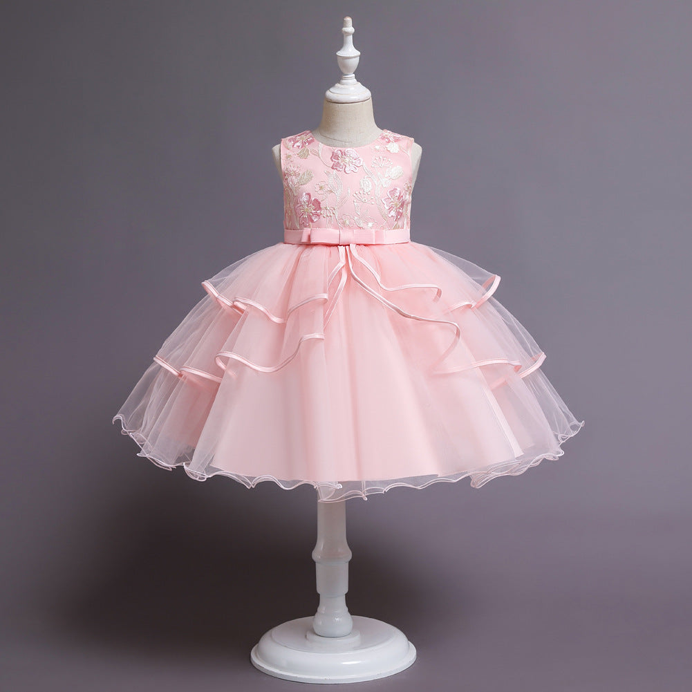 Personalized Girls' Short Princess Dress in Multiple Colors