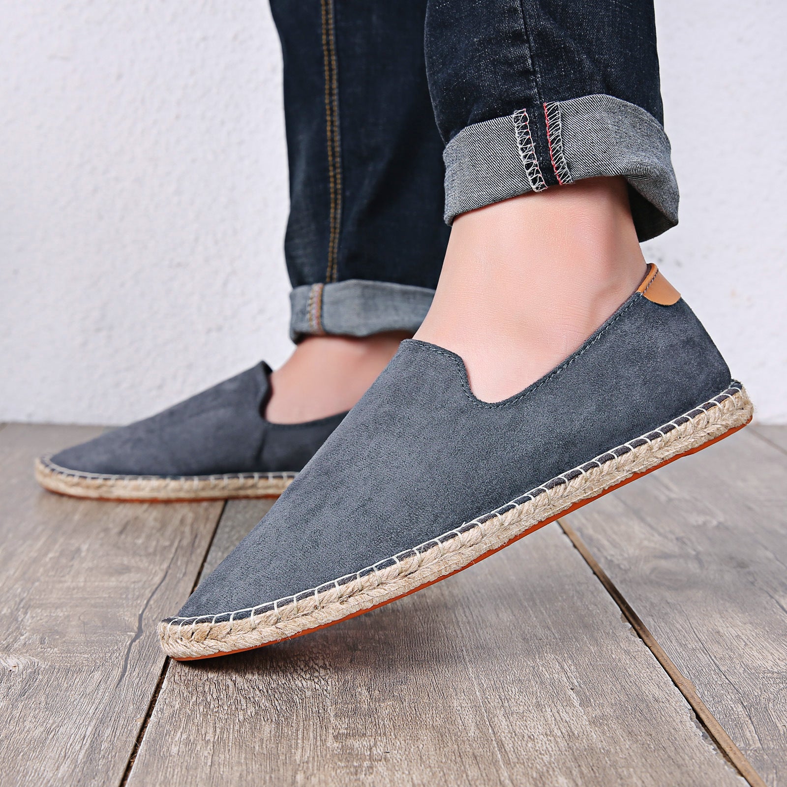 Mocassins en toile respirants et absorbants pour hommes
