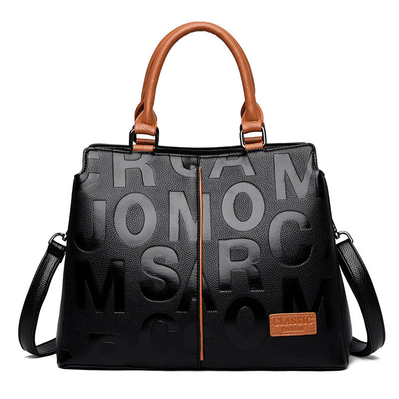 Mama Ladies High-End PU Handbag 32x25x13cm