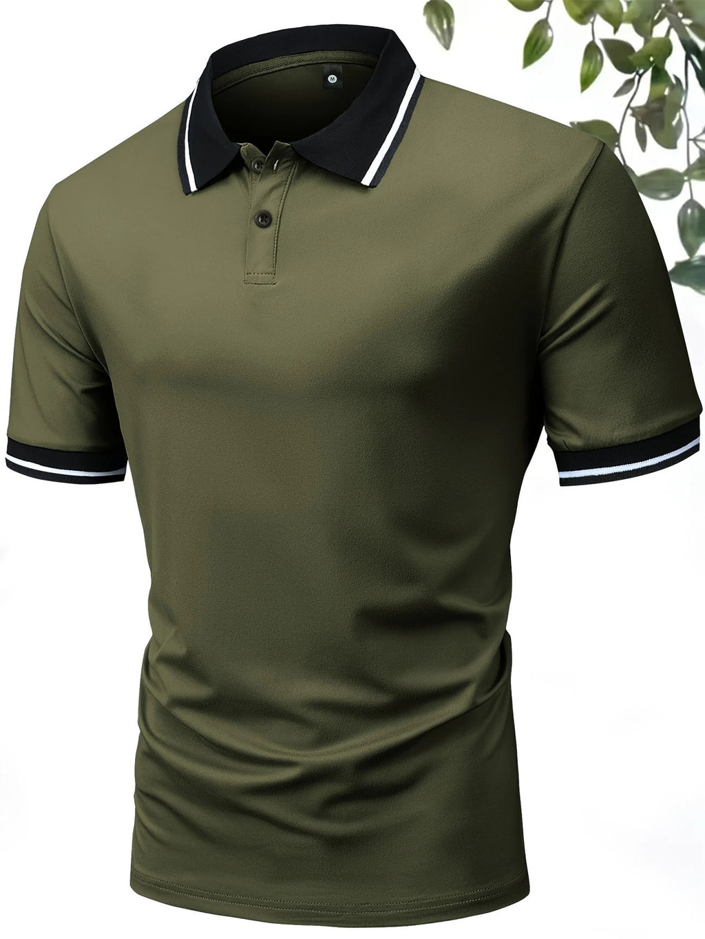 Slim Fit Polo Shirt Lapel Short Sleeve Golf Sports Top