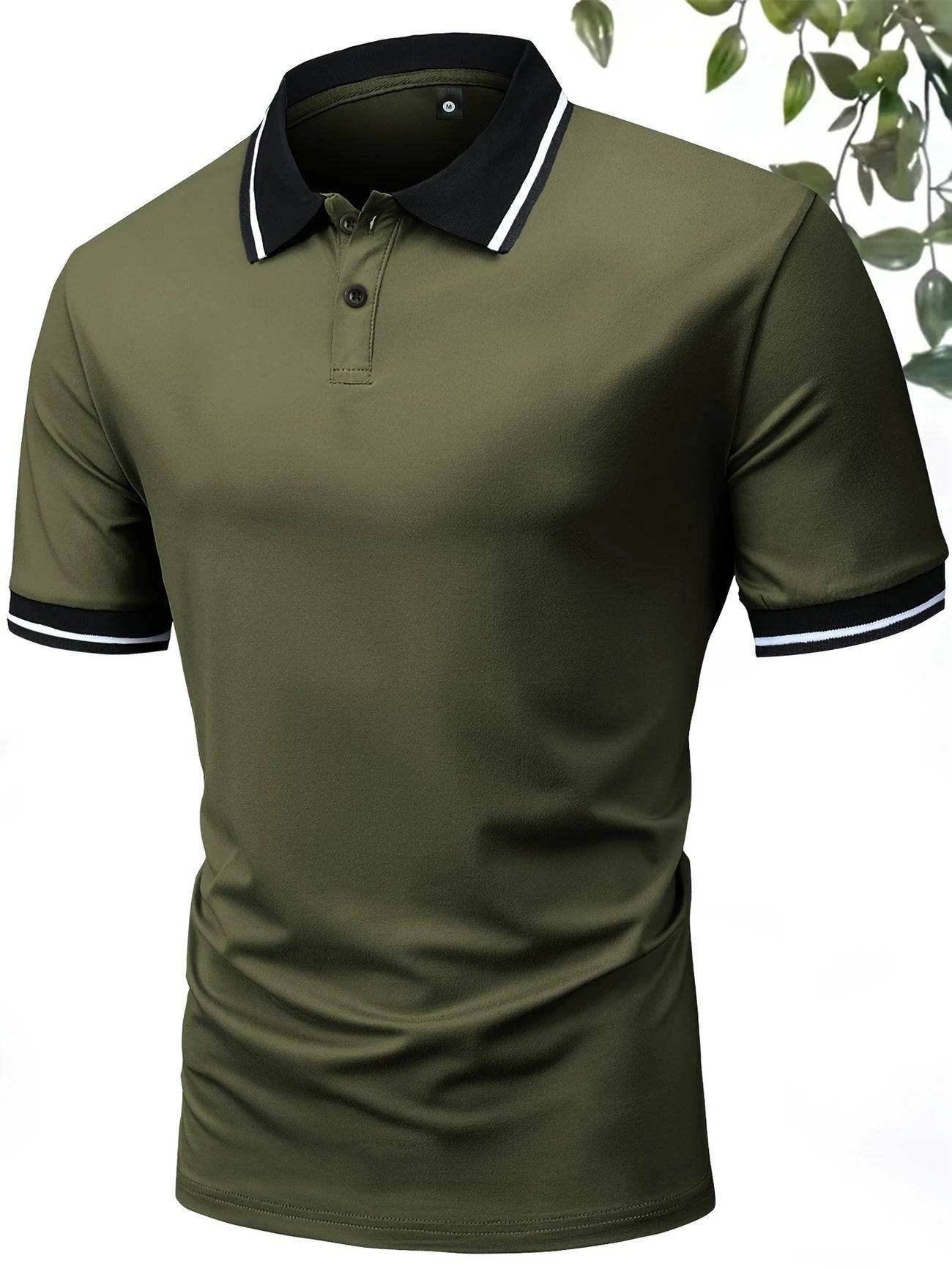 Slim Fit Polo Shirt Lapel Short Sleeve Golf Sports Top