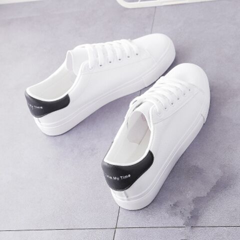 Women’s Spring Casual White Flat Shoes Breathable Non-Slip Rubber Sole