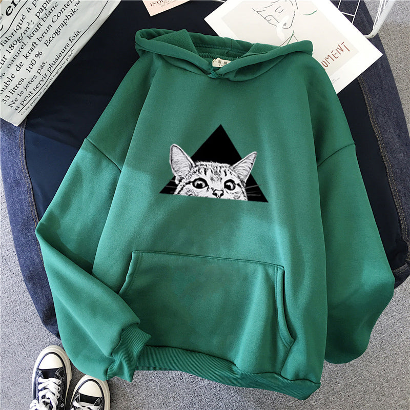 Sweat à Capuche en Polyester pour Femme avec Guide des Tailles M-XXL
