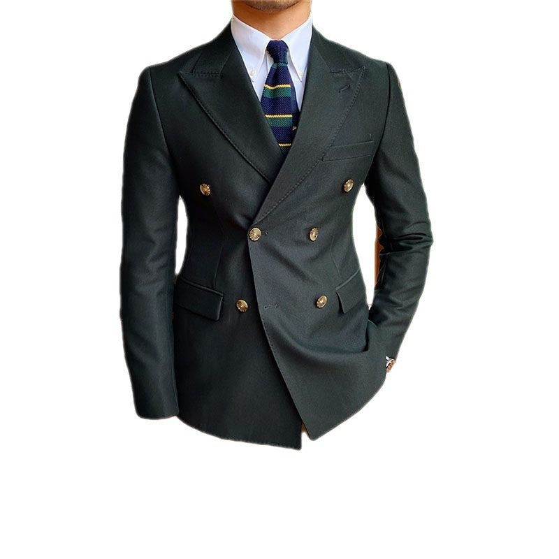 Casual Business Double Breasted Suit Jacket