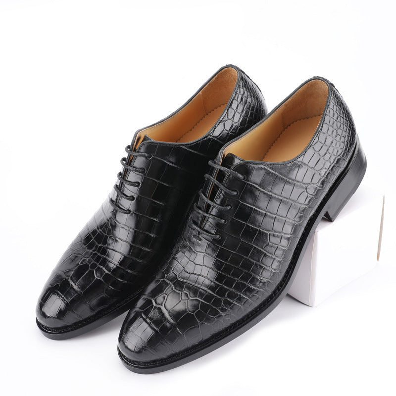 High-End Genuine Leather Men's Shoes in Black & Brown
