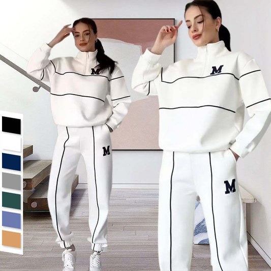 Women’s 2 Piece Outfits Lounge Hoodless Pullover Sweatshirt Sweatsuit Sets Fashion