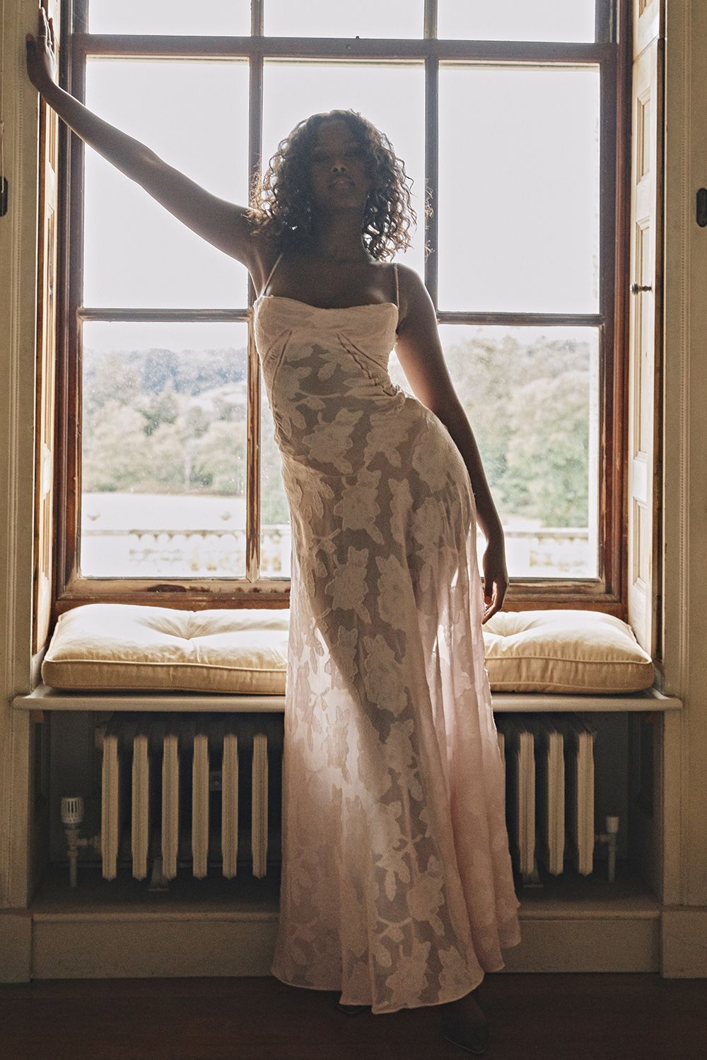 Robe Longue de Soirée Sexy en Dentelle Florale à Lacets et Bretelles pour Femme, Été, Coupe Ajustée