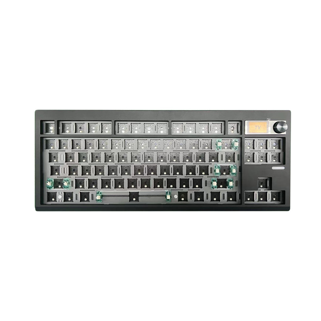 Kit clavier mécanique DIY avec Hot Swap, rétroéclairage RVB et molette - 43x15x5cm