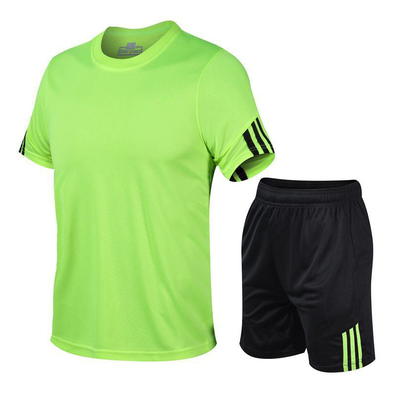 Men's Quick Dry Sports Track Suit Two-Piece Gym Running Set