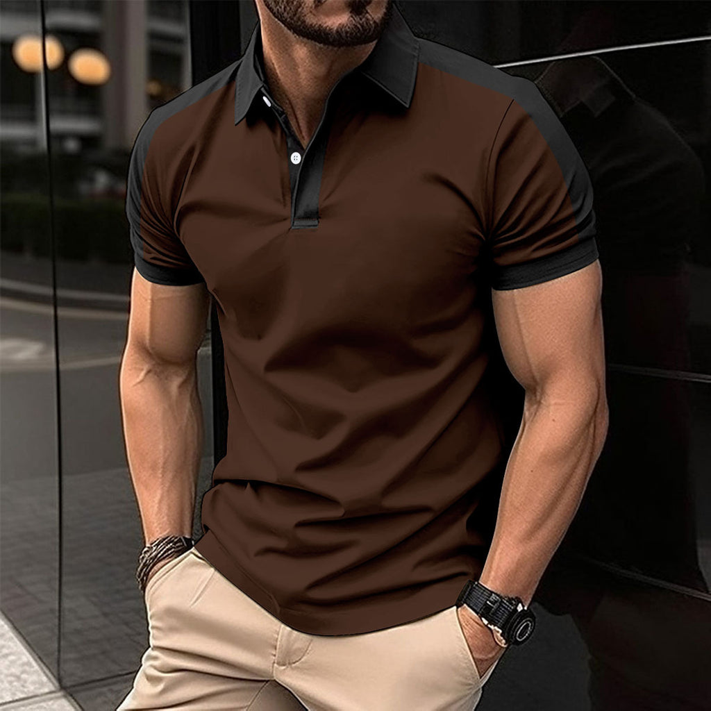 Men's Short Sleeve Summer Casual Business Polo Shirt