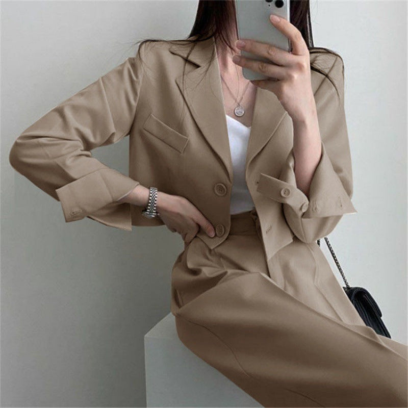 Youthful Western Style Two-Piece High Waist Suit S-3XL Polyester Fiber