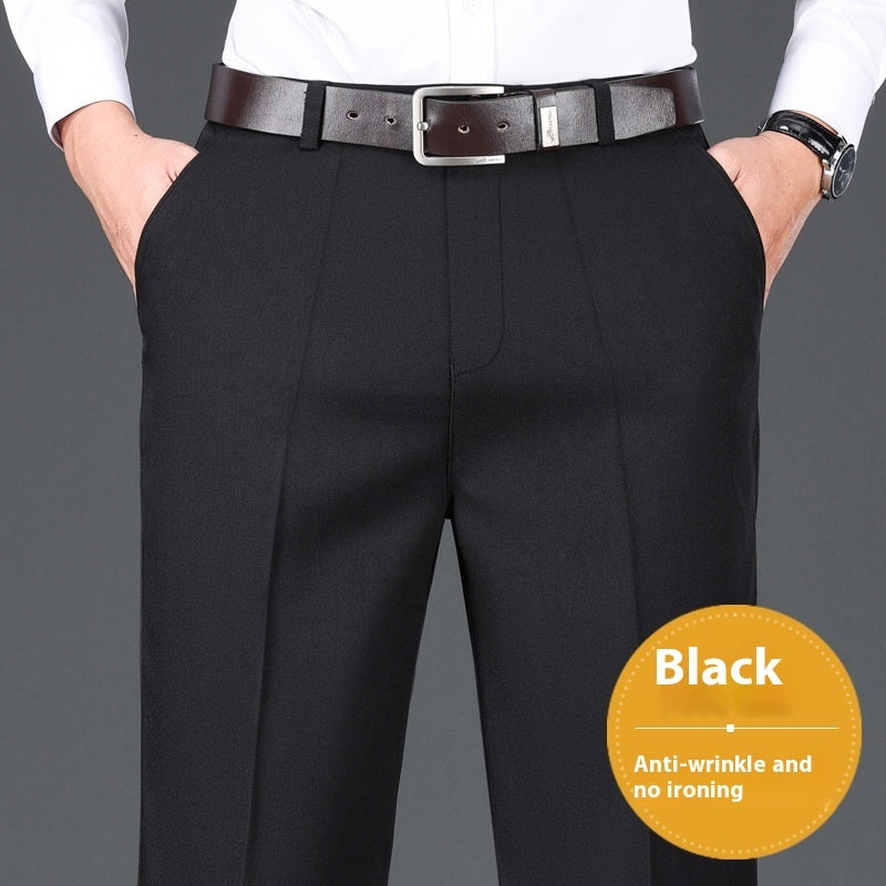 Men's Loose Straight Casual Business Pants